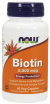 NOW Biotin 5000mcg 60 vcaps